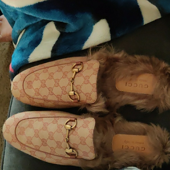 gucci canvas princetown